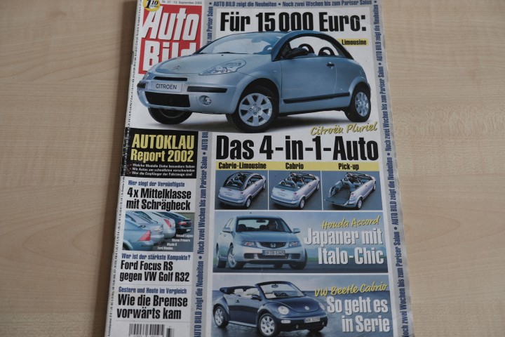 Deckblatt Auto Bild (37/2002)
